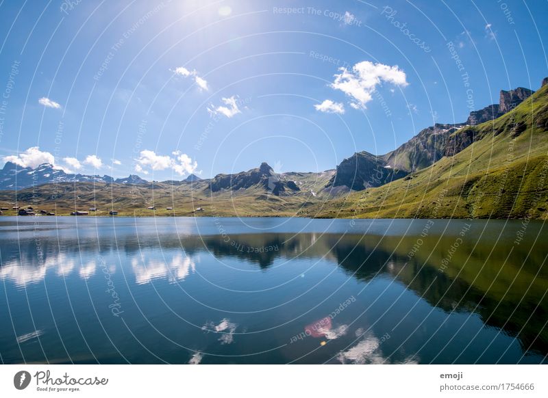 CH Umwelt Natur Landschaft Sommer Schönes Wetter Alpen Berge u. Gebirge See natürlich blau grün Gebirgssee Schweiz Tourismus Freizeit & Hobby Ausflug Farbfoto