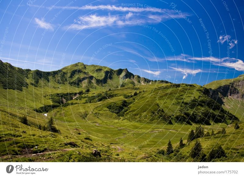 bergwelt Außenaufnahme Textfreiraum oben Totale ruhig Expedition Berge u. Gebirge Klettern Bergsteigen Landschaft Schönes Wetter Gipfel träumen Unendlichkeit