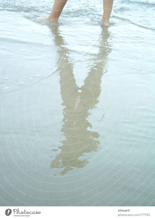 Silmaril macht Urlaub Strand Meer Wellen Reflexion & Spiegelung Frau Ferien & Urlaub & Reisen Sand Wasser