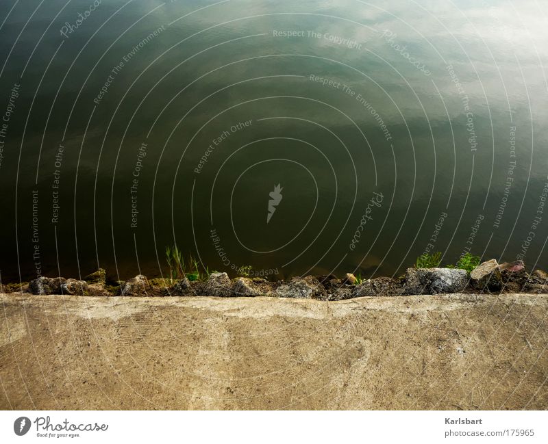 farbe. des wassers. Design Erholung ruhig Angeln Ferien & Urlaub & Reisen Ferne Freiheit Sommer Sommerurlaub Meer See Wasser Pflanze Gras Grünpflanze Seeufer