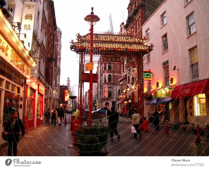 London china Town China Großbritannien Architektur Tor Großbritanien Chinatown