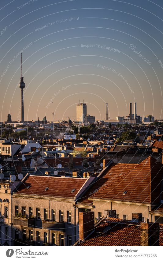 Panoramablick über Berlin mit Fernsehturm IV Berlin_Aufnahmen_2019 berlin derProjektor dieprojektoren farys joerg farys Weitwinkel Panorama (Aussicht)