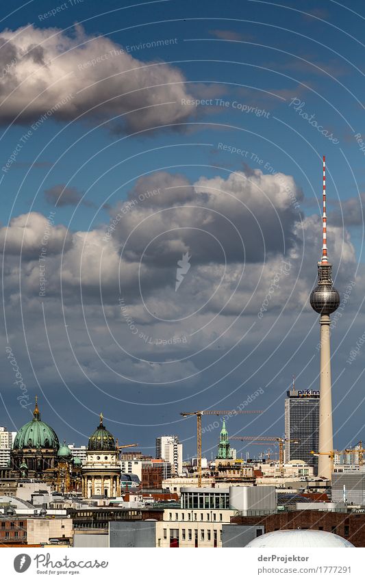 Panoramablick über Berlin mit Fernsehturm II Berlin_Aufnahmen_2019 berlin derProjektor dieprojektoren farys joerg farys Weitwinkel Panorama (Aussicht)