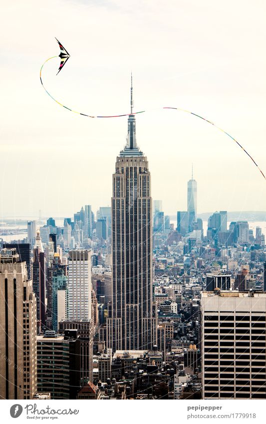 Kite over NY Lifestyle kaufen Reichtum Freizeit & Hobby Ferien & Urlaub & Reisen Tourismus Freiheit Städtereise Häusliches Leben Wohnung Büro Wirtschaft