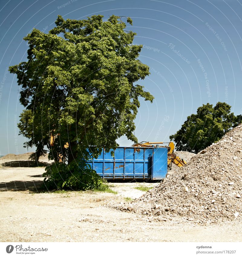 Mülltrennung Farbfoto Außenaufnahme Detailaufnahme Menschenleer Tag Licht Schatten Kontrast Sonnenlicht Zentralperspektive Güterverkehr & Logistik Umwelt Natur