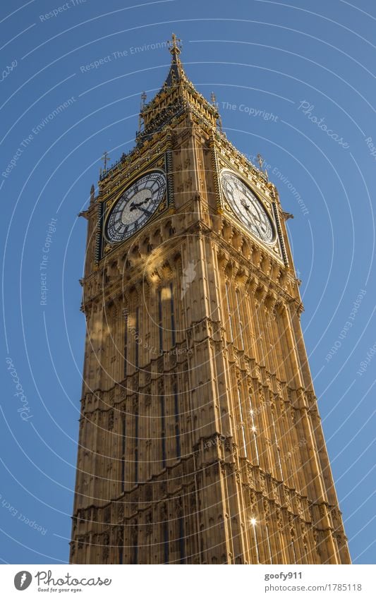 BIG BEN elegant Tourismus Ferne Sightseeing Städtereise London England Europa Stadt Hauptstadt Stadtzentrum Skyline Dom Turm Bauwerk Gebäude Architektur Fassade