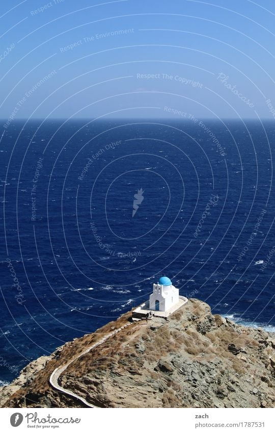 Point of no Return Ferien & Urlaub & Reisen Sommerurlaub Wasser Felsen Wellen Küste Meer Ägäis Mittelmeer Insel Kykladen Siphnos Sifnos Griechenland