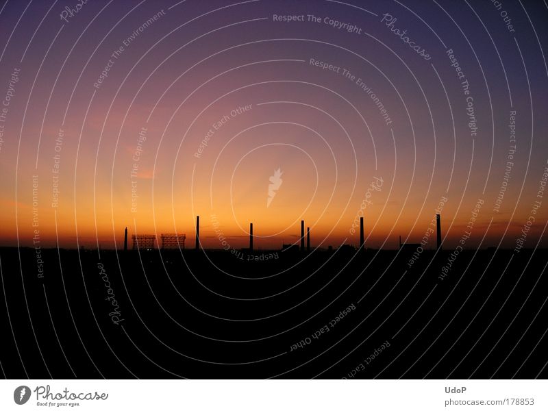 Ruhrromantik Farbfoto mehrfarbig Außenaufnahme Textfreiraum oben Textfreiraum unten Abend Dämmerung Kontrast Silhouette Sonnenlicht Sonnenstrahlen Sonnenaufgang