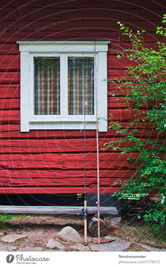 60° Nord Farbfoto mehrfarbig Außenaufnahme Menschenleer Textfreiraum links Tag Licht Schatten Kontrast Angeln Ferien & Urlaub & Reisen Freiheit Sommerurlaub