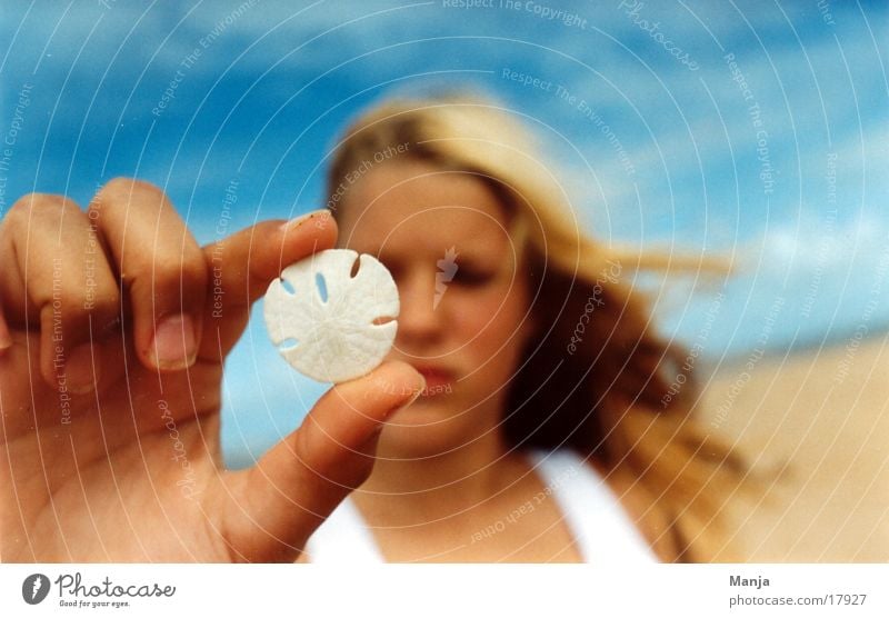 Helene Mädchen Strand Hand Frau Sonne