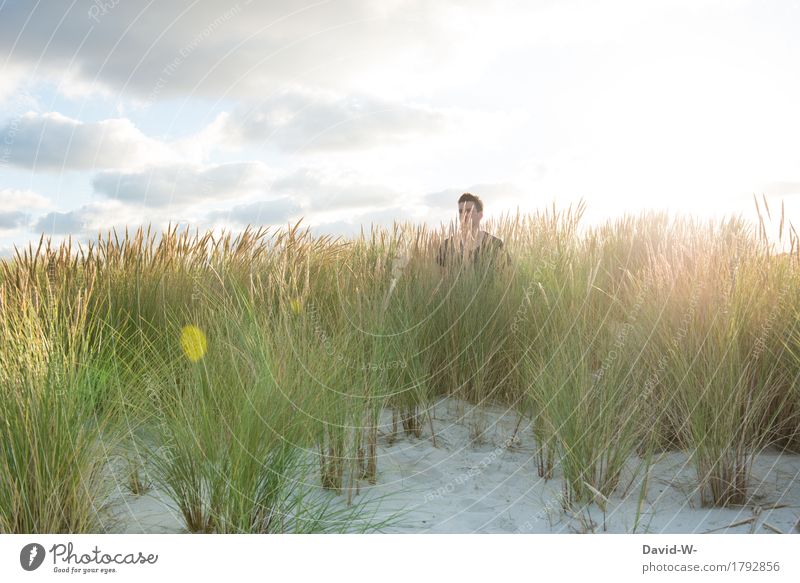 Strandspaziergang Lifestyle Leben harmonisch Sinnesorgane Erholung ruhig Meditation Ferien & Urlaub & Reisen Tourismus Ausflug Abenteuer Freiheit Sommer Mensch