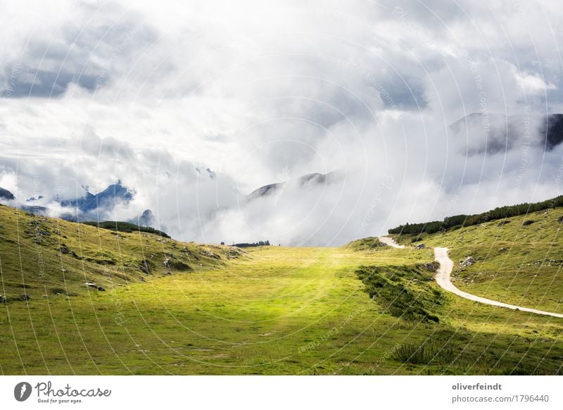 Dolomiten IV Ferien & Urlaub & Reisen Ausflug Abenteuer Ferne Freiheit Expedition Berge u. Gebirge wandern Umwelt Natur Landschaft Himmel Wolken Horizont Wetter