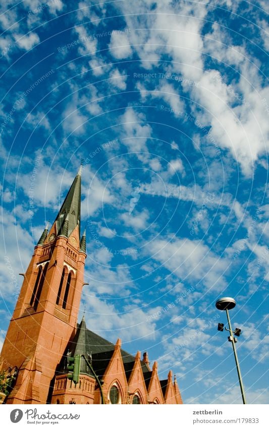 Friedrich Wilhelm Berlin Hauptstadt Himmel Sommer Wolken Religion & Glaube Kirche Kirchturm friedrich-wilhelm-kirche friedrich-wilhelm-platz Schöneberg