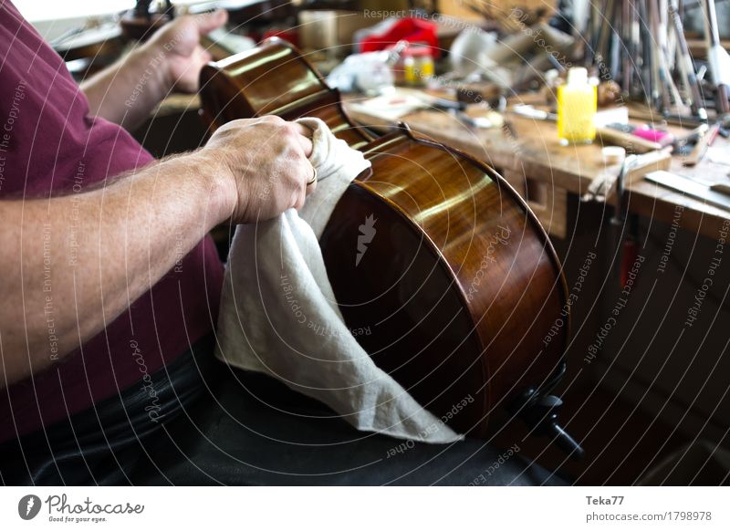 Geigenbau IIIIIII Stil Musik Beruf Handwerker Geigenbauer Arbeitsplatz Mensch ästhetisch Musikindustrie Musikinstrument Farbfoto Nahaufnahme Detailaufnahme