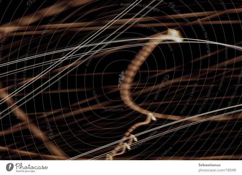 Sinnlos #8 Licht Langzeitbelichtung Linie durcheinander Scheinwefern