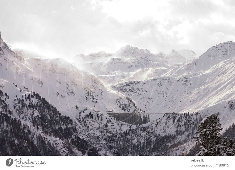 wintertime Farbfoto Außenaufnahme Menschenleer Lichterscheinung Sonnenlicht Sonnenstrahlen Gegenlicht Skipiste Natur Landschaft Winter Wind Eis Frost Schnee