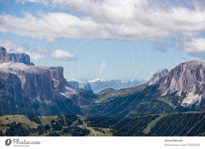 Dolomiten III Ferien & Urlaub & Reisen Ausflug Abenteuer Ferne Freiheit Expedition Berge u. Gebirge wandern Umwelt Natur Himmel Wolken Horizont Wetter