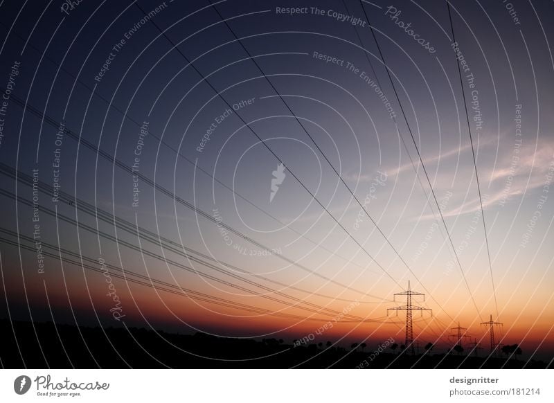 Lebensstrom Farbfoto Außenaufnahme Textfreiraum links Textfreiraum oben Abend Dämmerung Licht Silhouette Sonnenaufgang Sonnenuntergang Gegenlicht