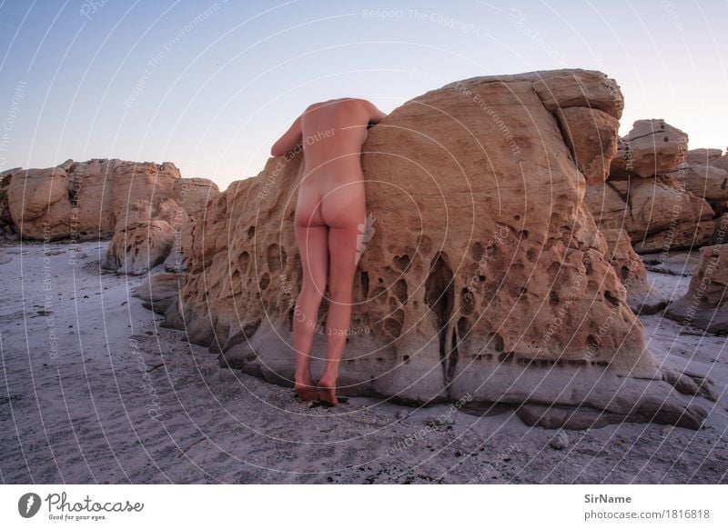 406 [bodylandscape] Sinnesorgane Schwimmen & Baden Strand feminin Junge Frau Jugendliche Leben 1 Mensch 18-30 Jahre Erwachsene Kunst Natur Landschaft Urelemente