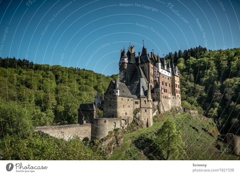 Sommerresidenz Ferien & Urlaub & Reisen Tourismus Ausflug Abenteuer Landschaft Schönes Wetter Baum Wald Hügel Burg oder Schloss Gebäude Architektur alt groß