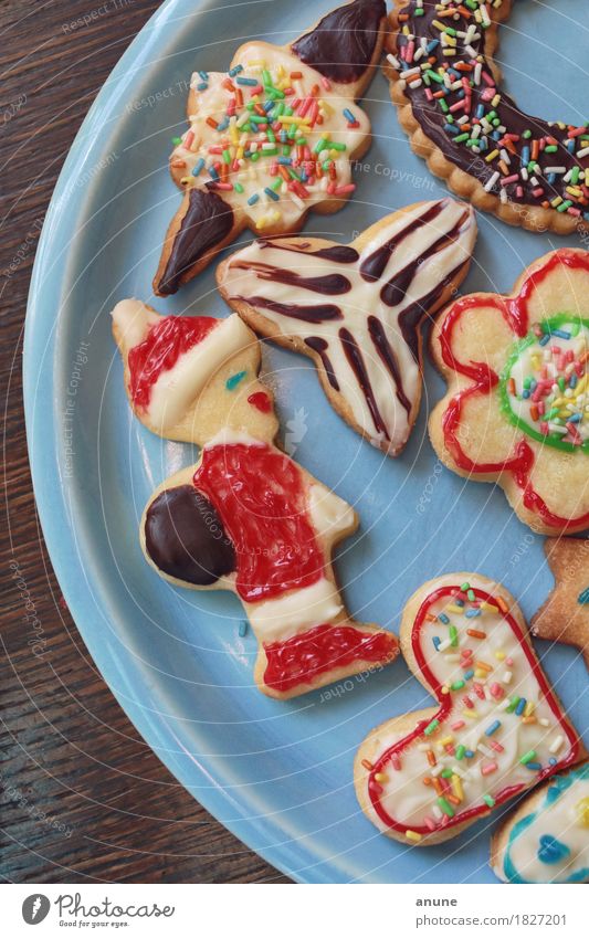 *Weihnachtsplätzchen* Detail II Lebensmittel Teigwaren Backwaren Süßwaren Schokolade Ernährung Kaffeetrinken Vegetarische Ernährung Slowfood Fingerfood Teller