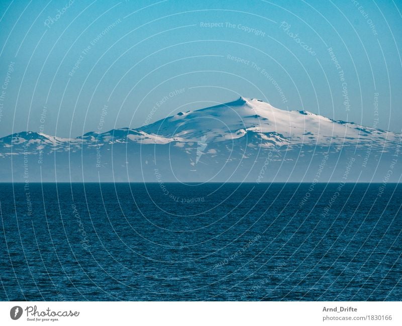 Island - Snæfellsjökull Ferien & Urlaub & Reisen Ausflug Abenteuer Ferne Freiheit Sightseeing Kreuzfahrt Schnee Berge u. Gebirge Natur Landschaft Urelemente