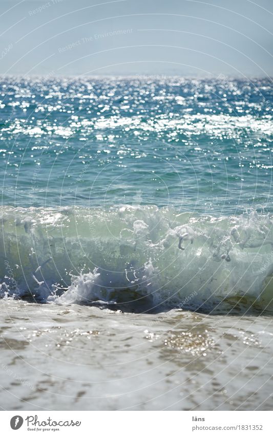 Wellenschlag Ferien & Urlaub & Reisen Tourismus Ausflug Ferne Sommerurlaub Sonne Meer Insel Umwelt Wasser Schönes Wetter Küste maritim Fernweh Außenaufnahme