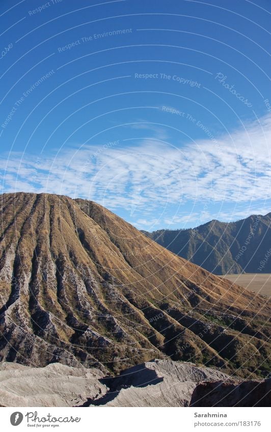 Am Fuße des Bromo II Ferien & Urlaub & Reisen Tourismus Ausflug Ferne Freiheit Berge u. Gebirge Umwelt Natur Landschaft Erde Himmel Wolken Sonne Schönes Wetter