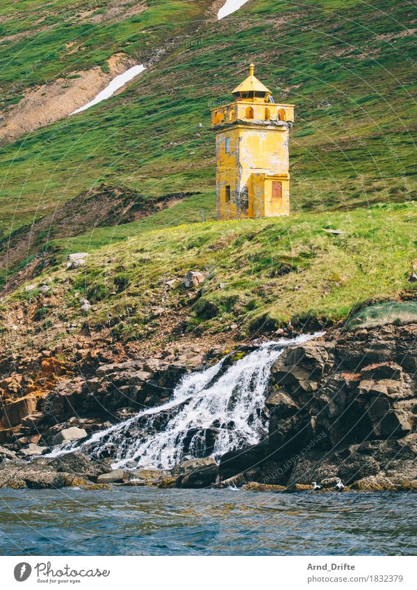 Island - Siglufjörður Ferien & Urlaub & Reisen Tourismus Ausflug Abenteuer Sightseeing Expedition Meer Insel Wellen Natur Landschaft Erde Wasser Schönes Wetter