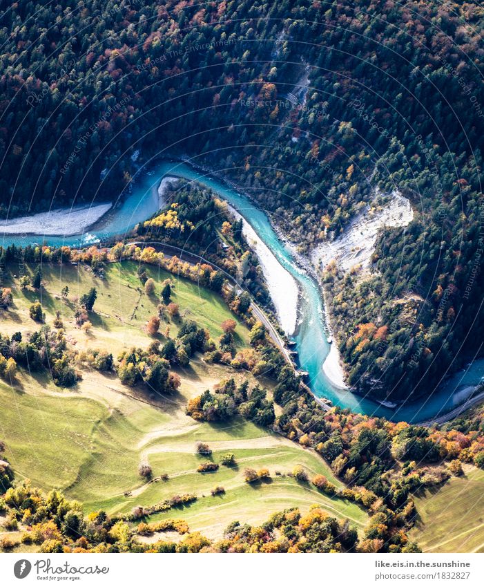 Miniatur-landschaft Umwelt Natur Landschaft Pflanze Sommer Herbst Schönes Wetter Baum Feld Hügel Felsen Alpen Küste Flussufer Menschenleer hoch natürlich grün