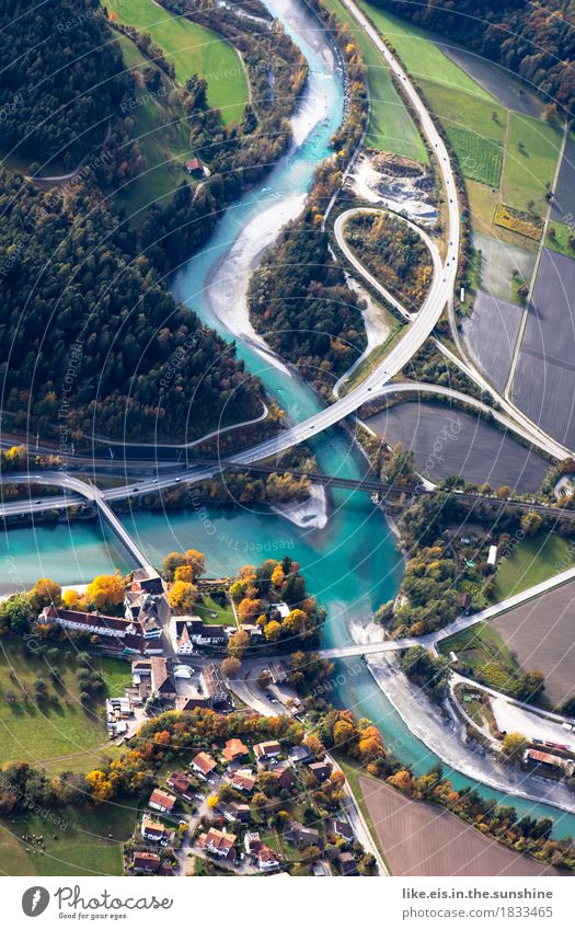 Sexy Kurven. Landschaft Herbst Schönes Wetter Feld Wald Verkehr Verkehrsmittel Verkehrswege Personenverkehr Autofahren Straße Straßenkreuzung Wege & Pfade