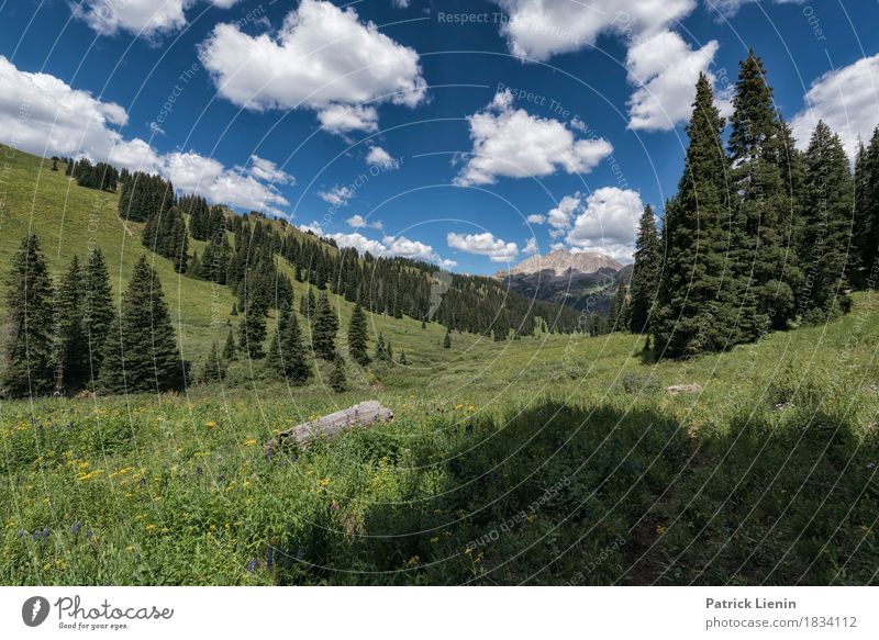 Wanderparadies schön Ferien & Urlaub & Reisen Abenteuer Sommer Berge u. Gebirge wandern Umwelt Natur Landschaft Himmel Wolken Klima Klimawandel Wetter