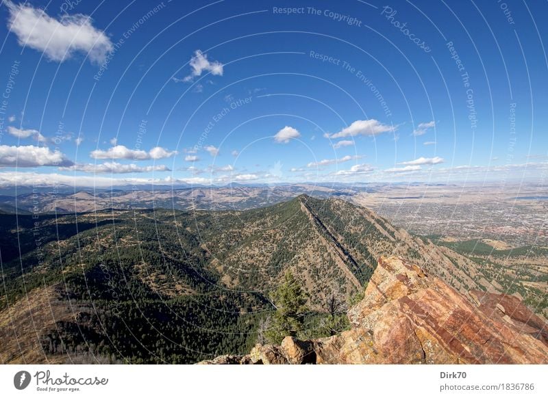 Colorado at your feet. Ferien & Urlaub & Reisen Abenteuer Freiheit Berge u. Gebirge wandern Bergwanderung Bergsteigen Natur Landschaft Himmel Wolken Herbst