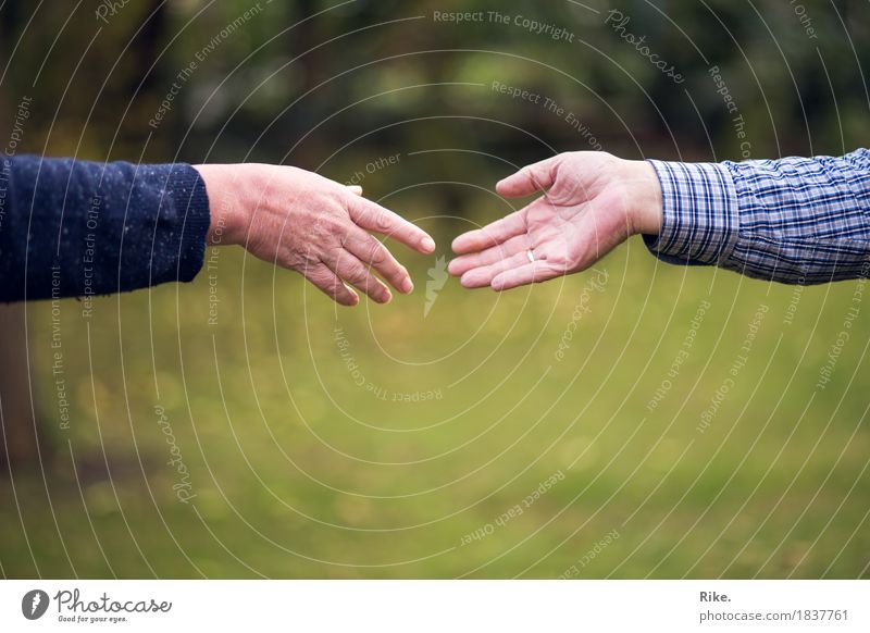 Zuwendung. Mensch maskulin feminin Eltern Erwachsene Geschwister Familie & Verwandtschaft Freundschaft Paar Partner Leben Hand 2 Gefühle Stimmung Vertrauen