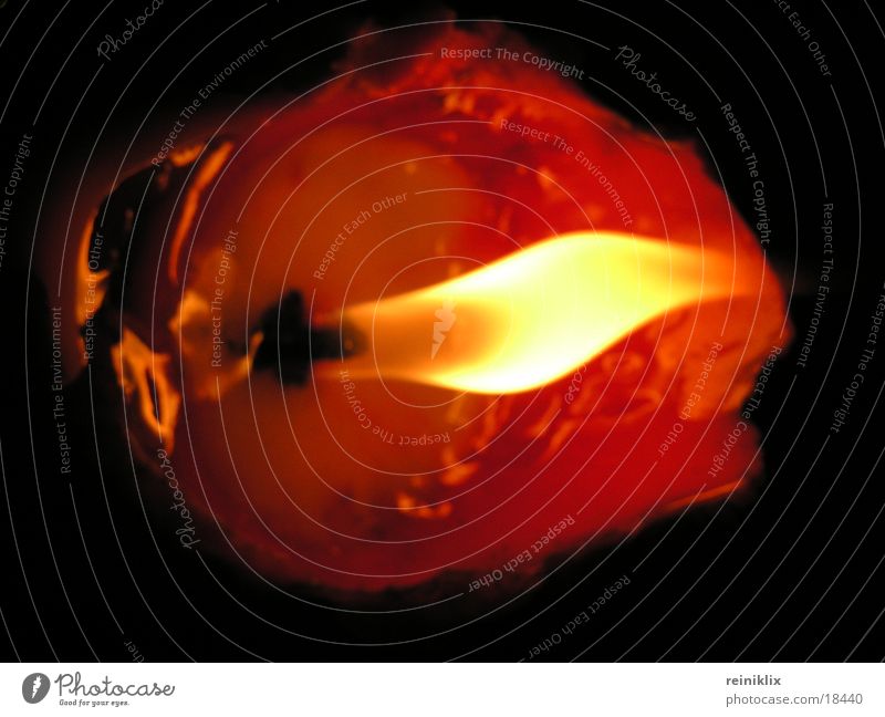 Flamme 2 Licht Kerze brennen Flackern Dinge Nahaufnahme