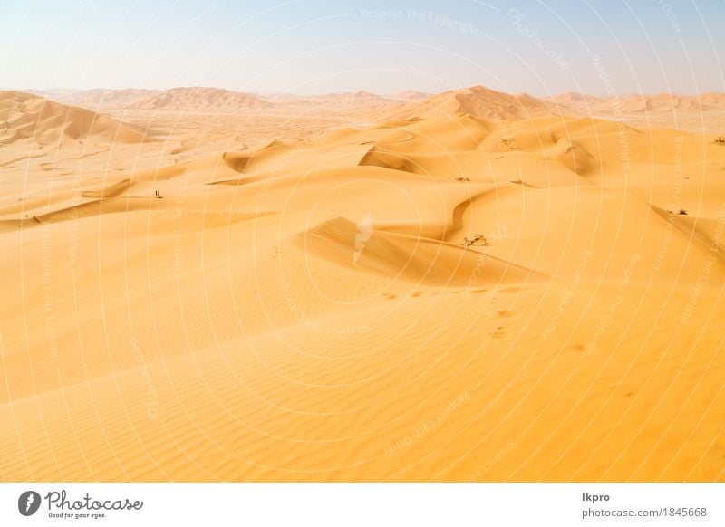 und Outdoor-Sanddüne in Oman alten Wüste Rub al Khali schön Ferien & Urlaub & Reisen Tourismus Abenteuer Safari Sommer Sonne Natur Landschaft Himmel Horizont