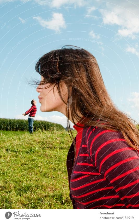 unbefleckte empfängnis Farbfoto mehrfarbig Außenaufnahme Experiment Textfreiraum oben Tag Licht Sonnenlicht Oberkörper Ganzkörperaufnahme Profil Blick nach vorn