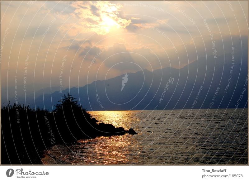 Durchbruch Erholung Ferien & Urlaub & Reisen Sommer Strand Natur Landschaft Erde Luft Wasser Himmel Wolken Sonnenaufgang Sonnenuntergang Schönes Wetter Pflanze