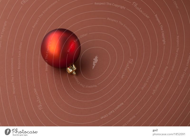 Weihnachtskugel Dekoration & Verzierung Weihnachten & Advent Christbaumkugel ästhetisch rund braun rot Vorfreude Weihnachtsdekoration Weihnachtsbaum