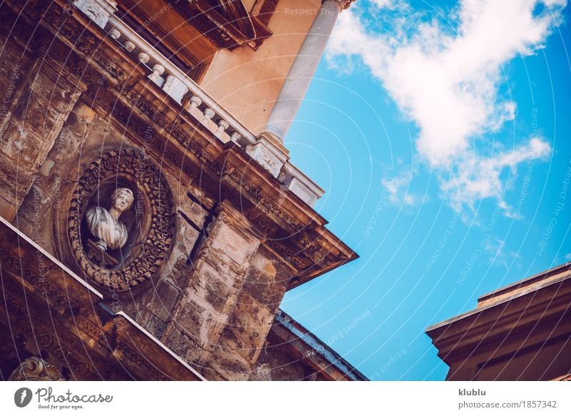 Stadtansichtdetail von Palermo-Stadt, Sizilien, Italien Stil Ferien & Urlaub & Reisen Tourismus Haus Kunst Kultur Kirche Platz Gebäude Architektur Fassade