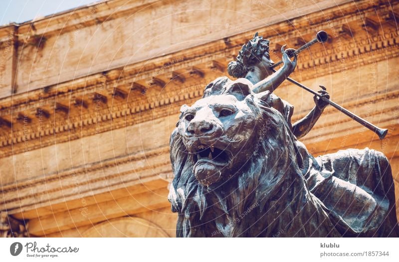 Stadtansichtdetail von Palermo-Stadt, Sizilien, Italien Stil Ferien & Urlaub & Reisen Tourismus Haus Kunst Kultur Kirche Platz Gebäude Architektur Fassade