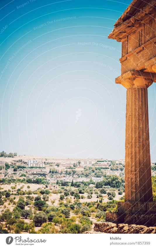 Tal der Tempel in Agrigent, Sizilien, Italien Ferien & Urlaub & Reisen Tourismus Landschaft Ruine Architektur Stein alt historisch Religion & Glaube Agrigento