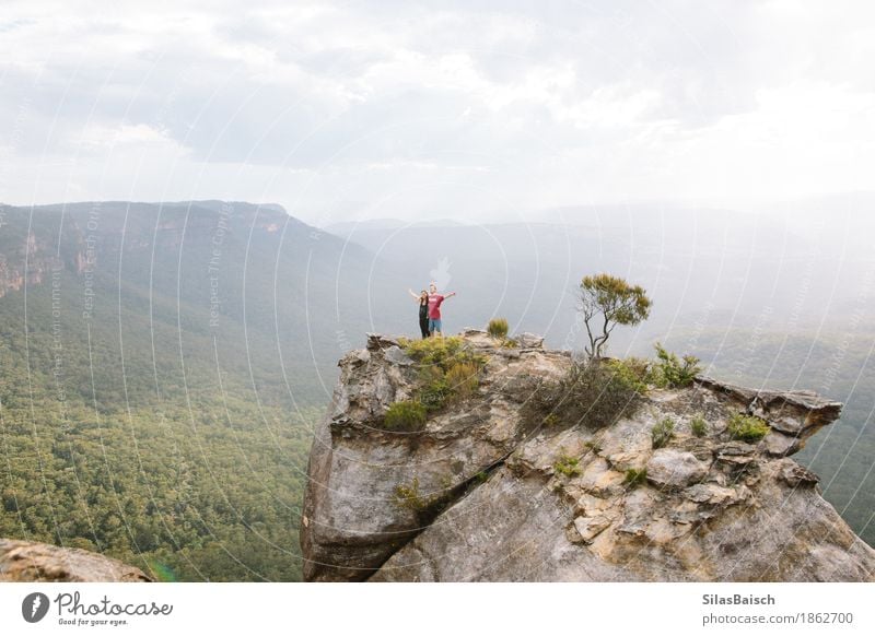 Wandern in Australien Lifestyle Freude Ferien & Urlaub & Reisen Ausflug Abenteuer Ferne Freiheit Expedition Camping Sommerurlaub Berge u. Gebirge wandern Mensch