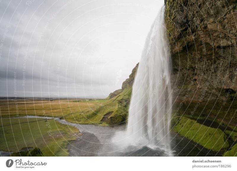 Seljalandsfoss Ferien & Urlaub & Reisen Tourismus Ausflug Ferne Freiheit Sightseeing Umwelt Natur Landschaft Wasser Wasserfall Bewegung einzigartig Island