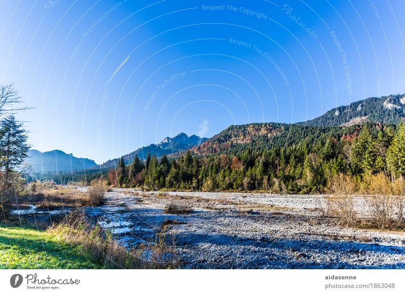 Alpen Landschaft Schönes Wetter Felsen Berge u. Gebirge Gipfel Zufriedenheit Kraft Farbfoto Außenaufnahme Menschenleer Tag Panorama (Aussicht) Weitwinkel