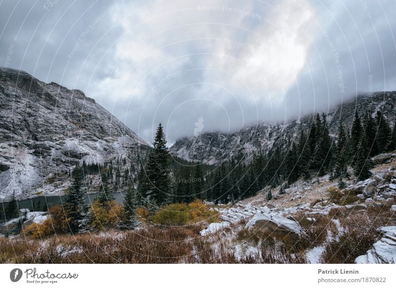 Winter is coming schön Ferien & Urlaub & Reisen Abenteuer Schnee Berge u. Gebirge wandern Umwelt Natur Landschaft Urelemente Himmel Herbst Klima Klimawandel