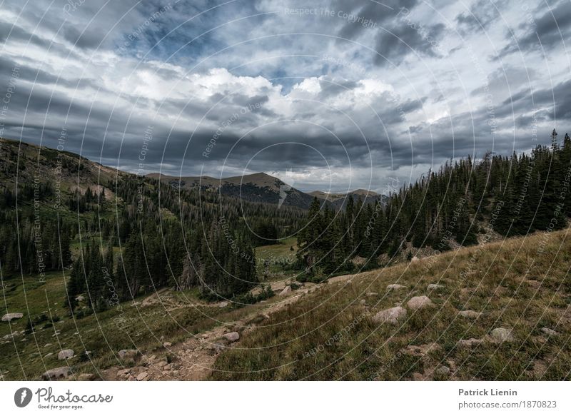 Rawah Wilderness schön Ferien & Urlaub & Reisen Abenteuer Berge u. Gebirge wandern Umwelt Natur Landschaft Himmel Wolken Gewitterwolken Sommer Klima Klimawandel