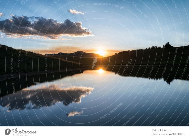 Sand Lake schön Ferien & Urlaub & Reisen Ausflug Abenteuer Ferne Freiheit Sommer Sonne Berge u. Gebirge wandern Spiegel Umwelt Natur Landschaft Urelemente