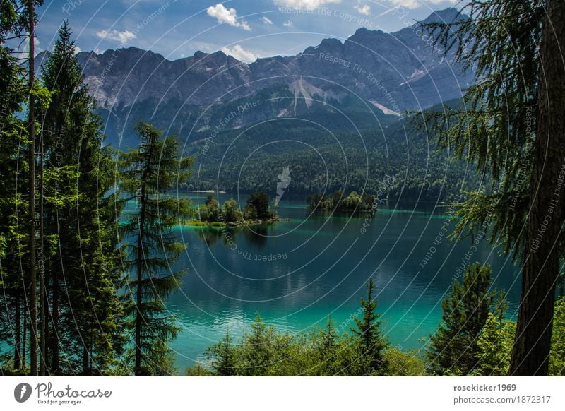 Eibsee Glück Freizeit & Hobby Angeln Ferien & Urlaub & Reisen Freiheit Sommerurlaub Berge u. Gebirge wandern Wassersport Schwimmen & Baden Umwelt Natur