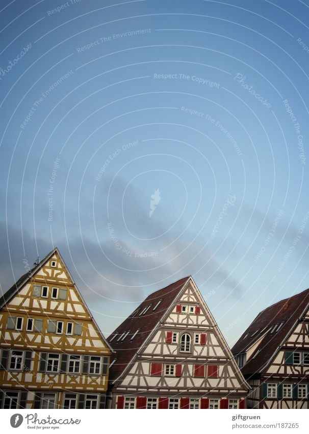 zack! zack! Dorf Kleinstadt Altstadt Menschenleer Haus Bauwerk Gebäude Architektur Fassade Fenster Dach Sehenswürdigkeit bauen Häusliches Leben alt ästhetisch